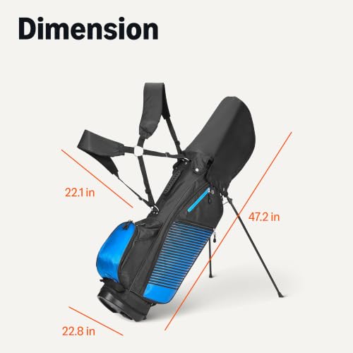 Image of Amazon Basics Golf Club Set, 6- Piece with Stand Bag, Oversized Clubface, Low Center of Gravity