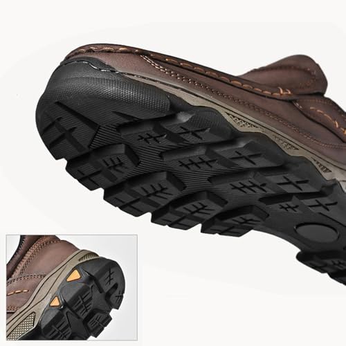 Enjrer Orthopedic Shoes Men,Enjrer Mens Shoes,2025 New Men's Orthopedic Comfortable Genuine Leather Slip On Loafers3