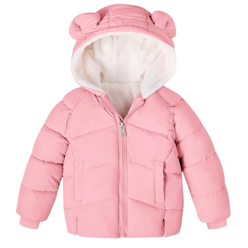 Baby Girls Boys Winter Coat Warm Fleece Jacket for Toddler Kids 6M-5T