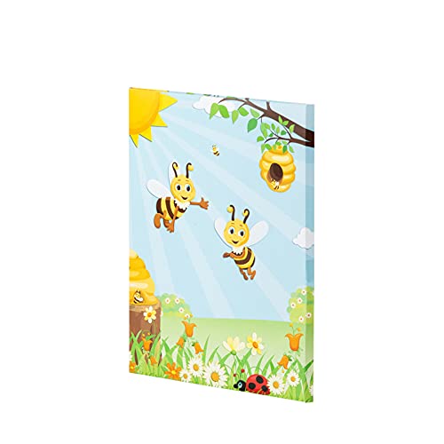 Rössler Kinder Briefpapier mit Umschlag | Geschenk für Mädchen und Jungen | Schreibset Kinder | Biene Motivpapier | Briefpapier Mädchen und Jungen | 185 x 260 x 9mm | 1 Stück | Motiv: Sum Sum