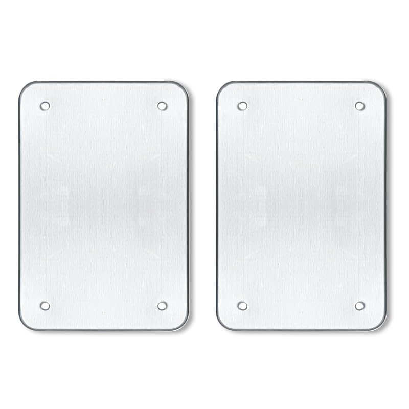 Pagnanno Hob Covers Chopping Board Pack of 2 - Versatile Kitchen Board Glass Worktop Savers - Heat Resistant Sink Boards, Worktop Protectors - Marble Effect Grey (Design 11, 50x40CM) โ image 1