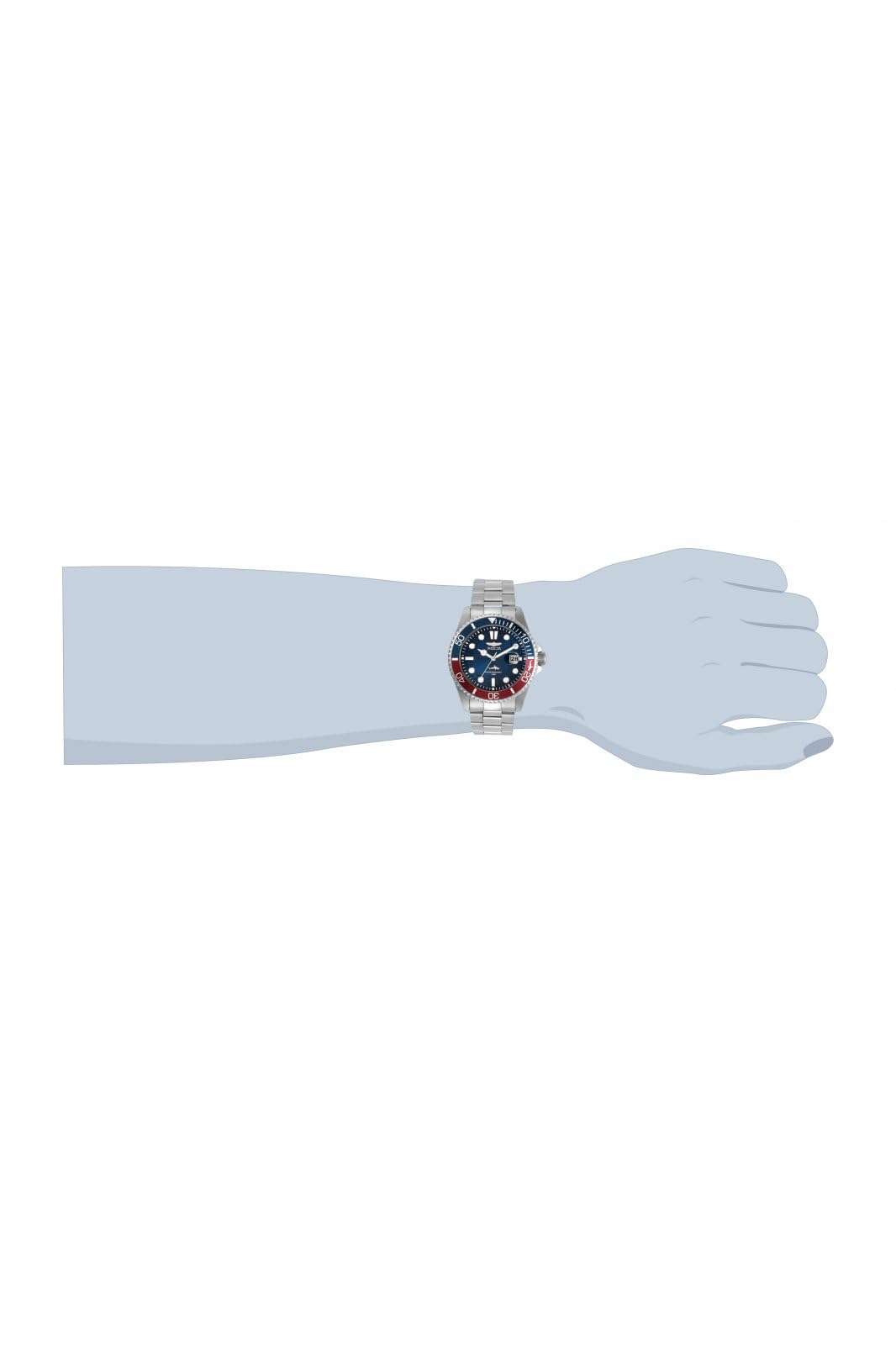 Invicta Pro Diver Men's 43mm Stainless Steel Blue dial (One Size, Silver)