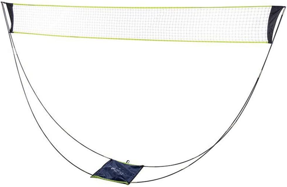 9.8フィート折りたたみ式バドミントンセットネットポータブルバレーボールネット、収納袋付きバドミントンネットの取り付けが簡単、屋外お