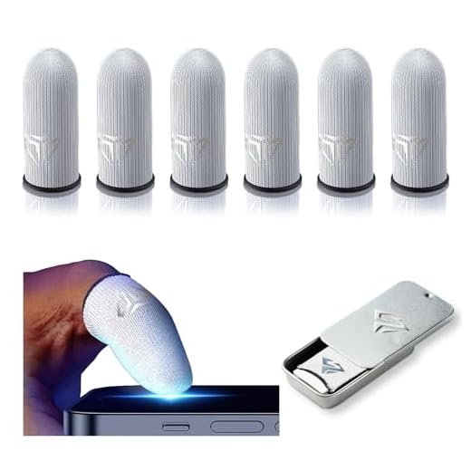 6 Stück Gaming Finger Sleeve, Atmungsaktive Gaming-Fingerhüllen, Schweißfeste Gaming-Daumenhülle, Ultra-empfindliche Fingerhandschuhe, Finger Sleeve Daumenhülsen für Touchscreen Spiel Mobile