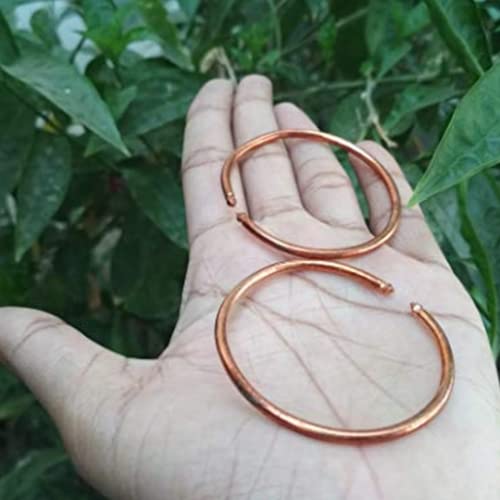 Hijet Copper Kada Anklet For New Born Babies With Adjustable Size(0 To 1 Year) For Baby Girl Or Baby Boy.(Pack Of Two), Orange, 34 #TOP3