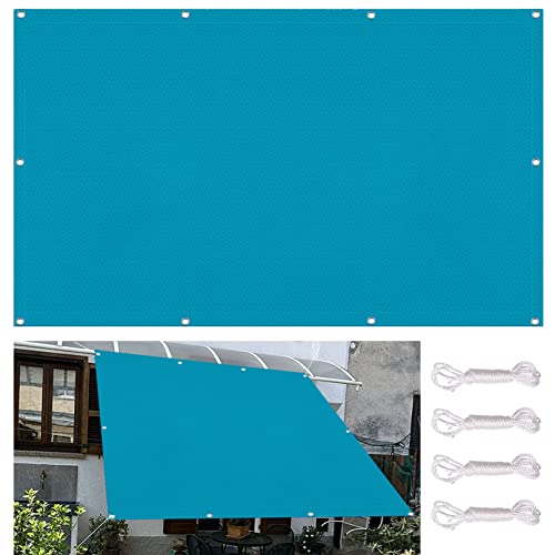 Clôture d'ombrage taud soleil 1.2x1.6 m bleu pour savourer l'été sur le balcon ou patio - 2
