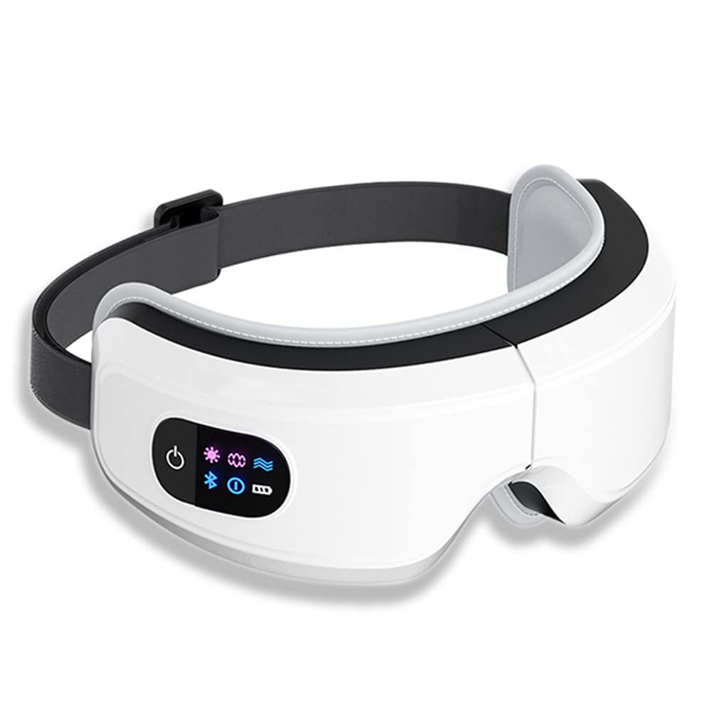 Masseur Oculaire,Appareil massage vibrations oculaires masseur cernes protection yeux ophtalmologue masque de nuit sommeil relaxation anti fatigue