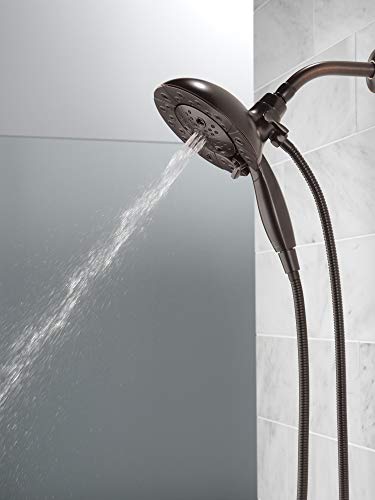 Delta Faucet 5-Spray In2ition Dual Shower Head with Handheld Spray, H2Okinetic Oil Rubbed Bronze Shower Head with Hose, Showerheads, Handheld Shower Heads, Venetian Bronze 58480-RB25-PK - image 8
