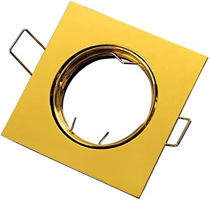 LED line LED Line® inbouwspot GU10 inbouwframe Ø75mm boorgat 84mm aluminium incl. GU5.3 fitting voor LED-lampen 50mm LED-lampen G4 MR11 MR16, goud vierkant