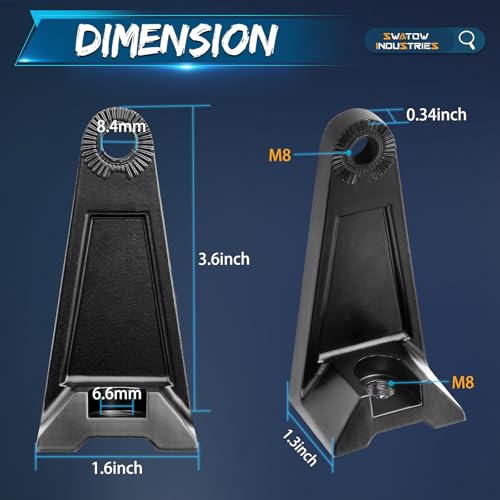 image for SWATOW INDUSTRIES 2PCS Light Bar Mounting Brackets Universal Side-Moun