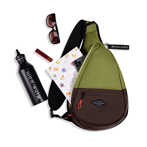Image of Sherpani Esprit, Sling Backpack, 10L Travel Bag, Right-Handed Shoulder Sling Purse, Crossbody Backpack, Travel Gifts, RFID Protection (Cactus)