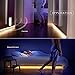 CFGROW LED Under Cabinet Lighting Motion Sensor, 10Ft Four Modes Bed Stairs Wardrobe Lamp Tape, Waterproof 5V USB LED Closet Night Strip Light for Indoor Home Bedroom Decor (Cold White, 3M x 1Pack)