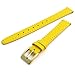 Price comparison product image WatchWatchWatch Yellow Smooth Stitched Ladies' Leather Watch Strap 14mm Gold Buckle C088