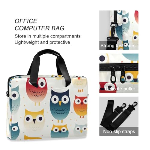 Bolso Cute Rainbow Owl para Portátil 13-15.6 Pulgadas miniatura 5