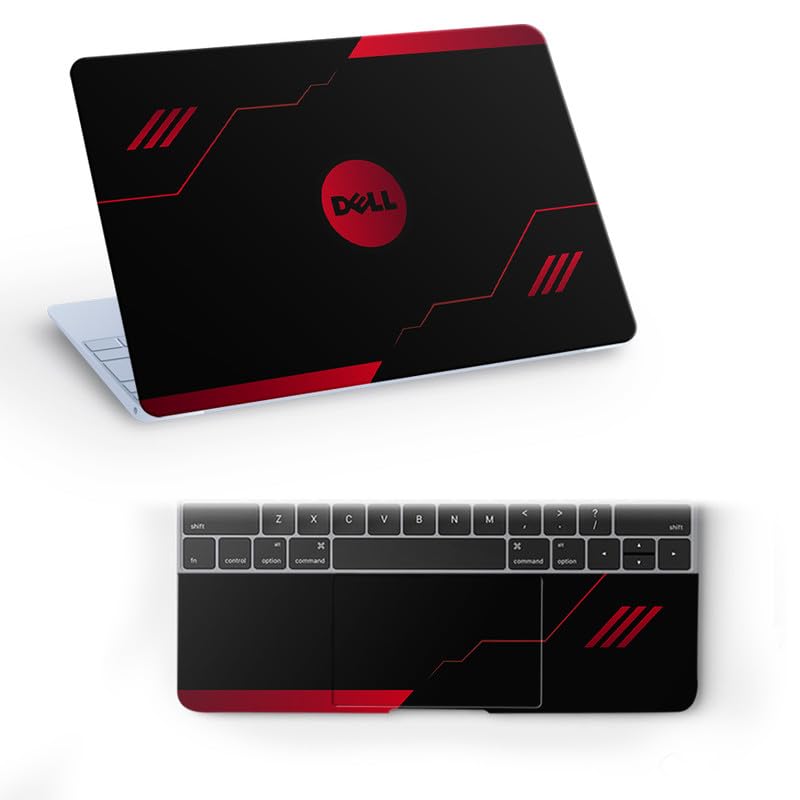Image of Galaxsia DL365 Top+Wrist Pad Vinyl Laptop Skin /Sticker /Cover for 14 Inches Laptops Laminated-Removable-HD Quality Compatible for Dell (13.8x9.6 Inches)