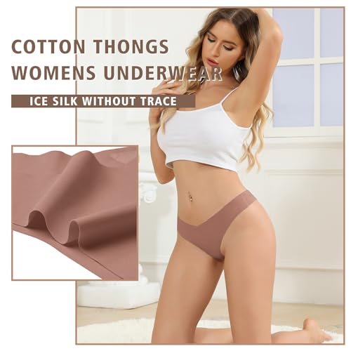 Tangas-Mujer-Pack-de-6-Cintura-en-V-Ropa-Interior-Tangas-para-Mujer-Transpirable-Elegante-Tanga-Invisible-sin-Costuras-Mujer-S-XL