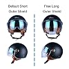Open Face Motorcycle Helmet for Adults, DOT Approved,3/4 Retro Vespa Helmet, Dual Visors Men's and Women's Motorbike Casco for Moped Cruiser Bobber and Chopper