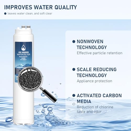 K00493 Arctic Pure Ice Maker Water Filter, Compatible with Manitowoc AR-10000-P Ice Maker 3 Pack by Varycony - Used condition - Image 3