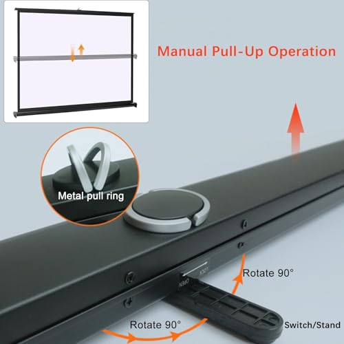 Pantalla portátil para proyector de mesa 30" 4:3 miniatura 4