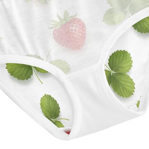 Red Strawberries Cotton Toddler Underwear, Girls' Underwear, 2T–8 Years4