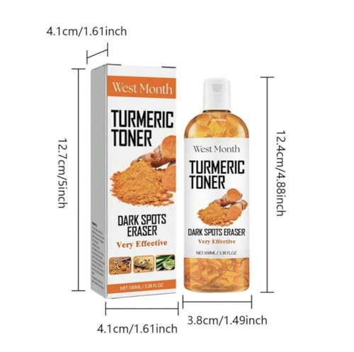Generic Turmeric Refreshing Toner, Deep Moisturizing with Hyaluronic Acid & Natural Turmeric, Evens Skin Tone, Anti-Wrinkle, Long-Lasting Hydration, Soothing, All Skin Types
