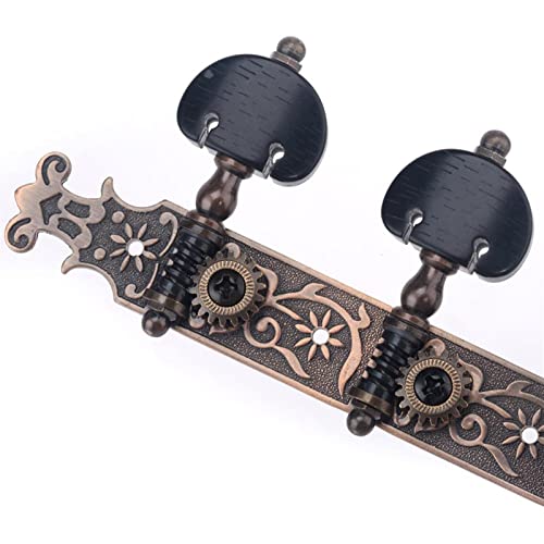WNWN Tuners De Guitare Classique 3×3 Touches De Syntonisation Têtes De Machine Set, Laiton Antique Mécaniques Guitare… - Les Beatles, Paul McCartney, John Lennon, RIngo Starr, George Harrison WNWN Tuners De Guitare Classique 3x3 Touches De Syntonisation Têtes De Machine Set, Laiton Antique Mécaniques Guitare… – Image 4
