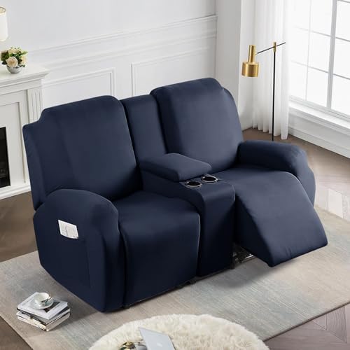 Funda para sillón reclinable doble contra arañazos de mascotas 2