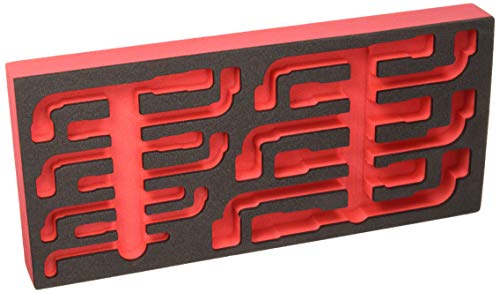 FACOM - Module en Mousse Vide pour Clés à Pipes Coudés 6 Pans - PM.MOD75 - Pour un Jeu de 13 Pièces - Plateau à Outils de Rangement - Contre Chocs - Visualisation Immédiate - Outillage à Main