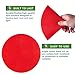Spot Markers 9 inch 12 Pcs Non-Slip Rubber Agility Markers Flat Field Cones Floor Dots for Football, Soccer, Basketball Training Markers, School Activities, Exercise Drills, Social Distancing Red