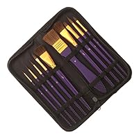 COHEALI 1 Set Horse Hair Brush Wooden Handle Stencil Paint Brush Set for Oil Acrylic Watercolour Painting Sturdy Bristle for Students and Artists