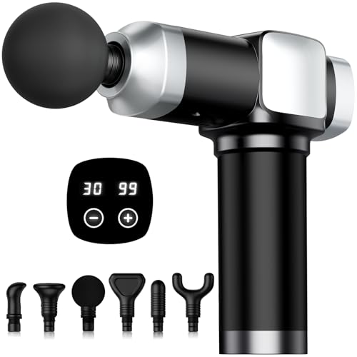 CAMEFER Deep Tissue Massage Gun, Portable Percussion Electric Muscle Massager