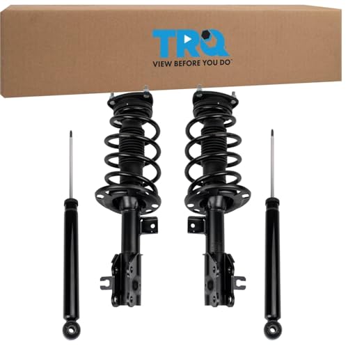 Image of TRQ Front and Rear Complete Strut Assembly & Shock Absorber Kit Complete Strut & Coil Spring Assembly Compatible with 2014-2017 Mazda 6