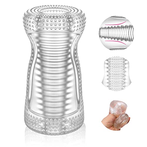 Male Masturbator Sex Toys for Men, Portable Pocket Pussy Stroker with Vagina Textured Blowjob Penis TPE Masturbation Sleeve for Males
