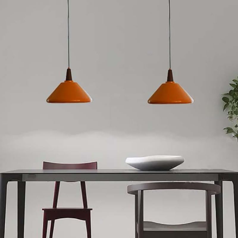 Lampe suspendue orange chaleureuse pour décoration de bar - 3