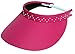 Glove It Women's Adjustable Coil Visor Golf & Tennis Head Visors for Women - UV 50 Protection - Ladies Sun Visor Hat - Large Wide Brim - Pink Bling
