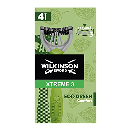 Wilkinson Sword Rasoir Xtreme 3 Eco Green avec 3 lames flexibles pour rasage précis