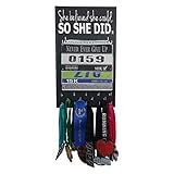 Running On The Wall - Race Bib and Medal Display Rack- Wall Mounted Sports Medal Holder and Hanger...