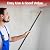 Paint Roller Brush Kit, Paint Roller with 4FT Extension Pole Large Paint Roller Kit for Wall Paint and Ceiling Paint Stainless Steel Poles Splicing Rod (4FT)