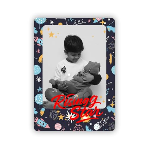 Image of Zesta Customized Fridge Magnet with Photo | Personalized Photo Frame Magnet for Fridge | Custom Picture Fridge Magnets | Polaroid Style Memory Photo Magnets for Birthday, Anniversary -3X2 Inches