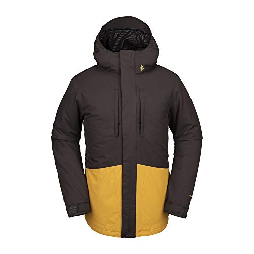 Volcom Men's Slyly Snow Jacket, Vintage Black, Large