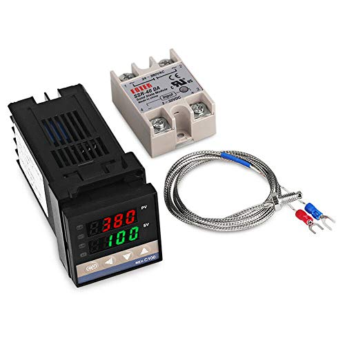 Thermorégulateur PID REX-C100 industriel, kit de gestion thermique haute précision
