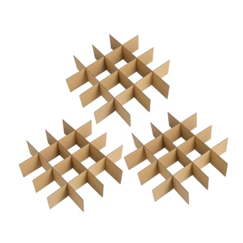 PRETYZOOM 18 pcs Séparateurs Carton Robustes Réutilisables pour Boîtes de Déménagement Intercalaire Verre et Rangement Compartiments pour Protection Colis et Emballage Professionnel