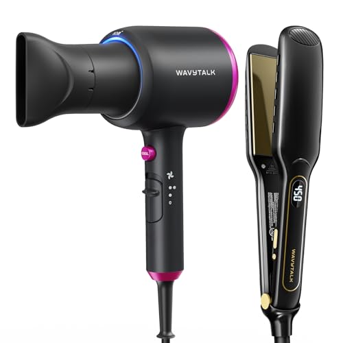 Wavytalk Blown Away Ionic Hair Dryer Black, 1.7 Inch