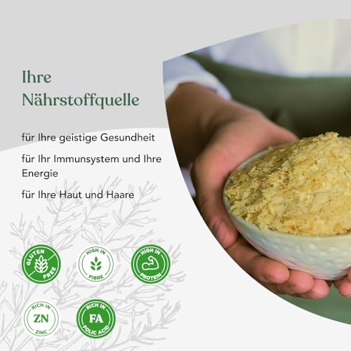 Engevita Hefeflocken von Bon Vegan | Nutritional Yeast Flakes | Glutenfreie vegan Nährhefe mit Parmesangeschmack | mit Vitamin B12, B-Komplex und Zink - 125 gr