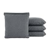 GoSports Cornhole Bean Bags Set of 4 - Regulation All Weather - Dark Gray