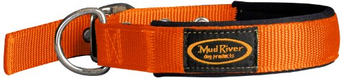 Mudriver Swagger Dog Collar Orange, Large