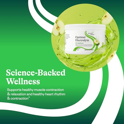 Image of Seeking Health Optimal Electrolyte Powder - with Sodium & Potassium - Support Digestion & Energy with Magnesium Electrolyte Supplement -Green Apple 30 Servings