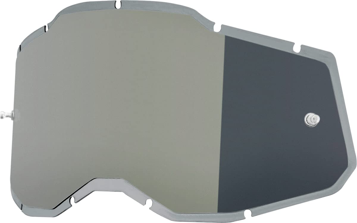 100% MÁSCARAS Lentille de rechange RC2/AC2/ST2 PLUS - Miroir injecté argenté