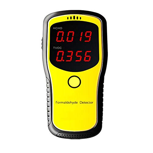LSRRYD Test Mesurage Moniteur de Qualité de L'air Intérieur, Formaldéhyde (HCHO) TVOC Testeur De Tests Précis Mesure Précise avec Affichage