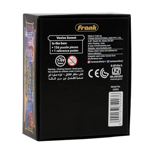 Image of Frank Venice Sunset 150 Pieces Puzzle | Collector's Edition | Travel Friendly Mini Puzzles | Puzzles Having Realistic Illustrations | Game for Focus & Memory | for Adults & 7 Years & Above